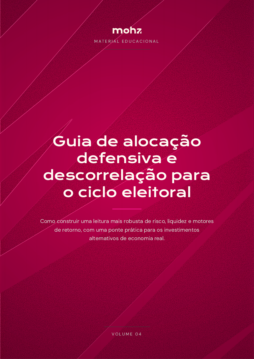 Capa do Guia de alocação defensiva e descorrelação para o ciclo eleitoral